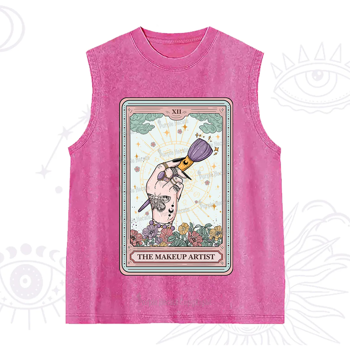 Purplehecate The Makeup Artist Tarot Washed Tank