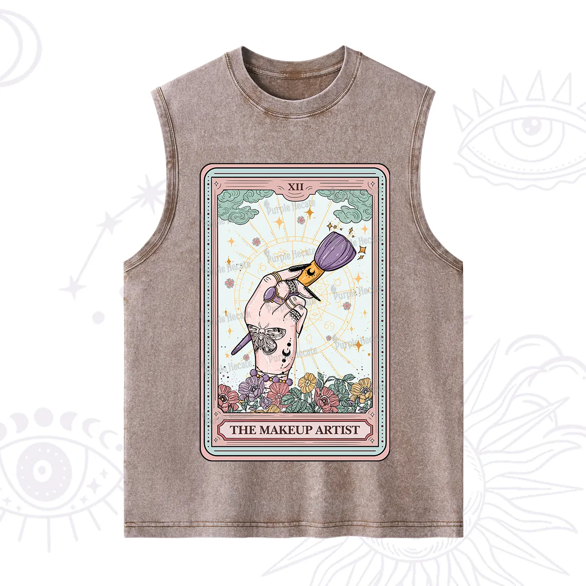 Purplehecate The Makeup Artist Tarot Washed Tank