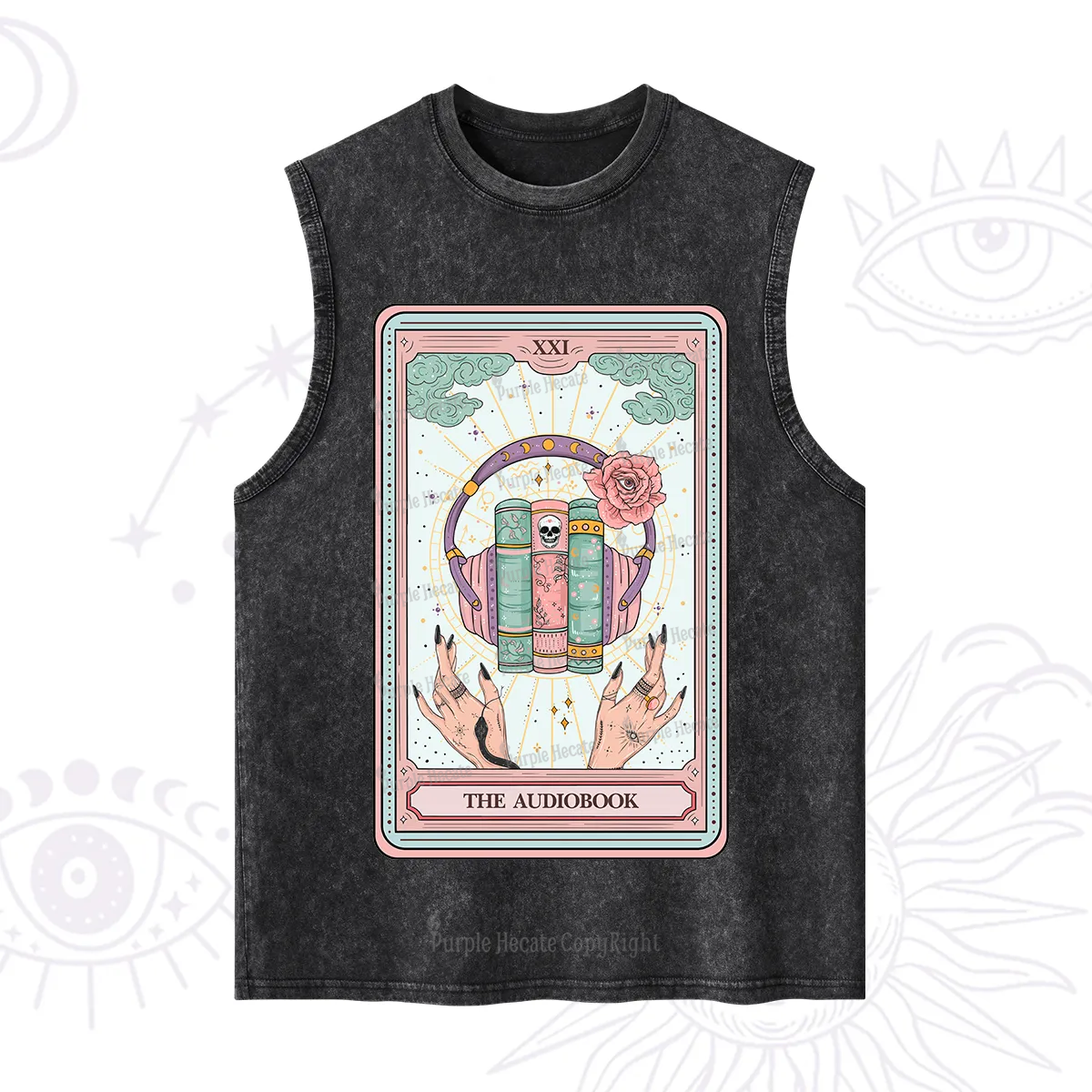 Purplehecate The Audiobook Tarot Washed Tank