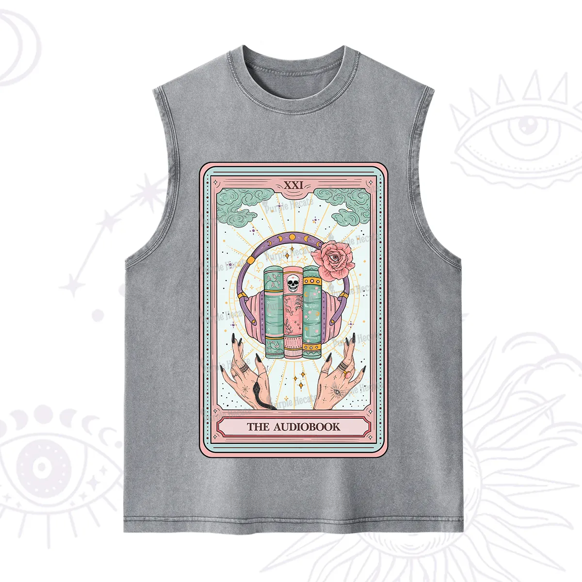 Purplehecate The Audiobook Tarot Washed Tank