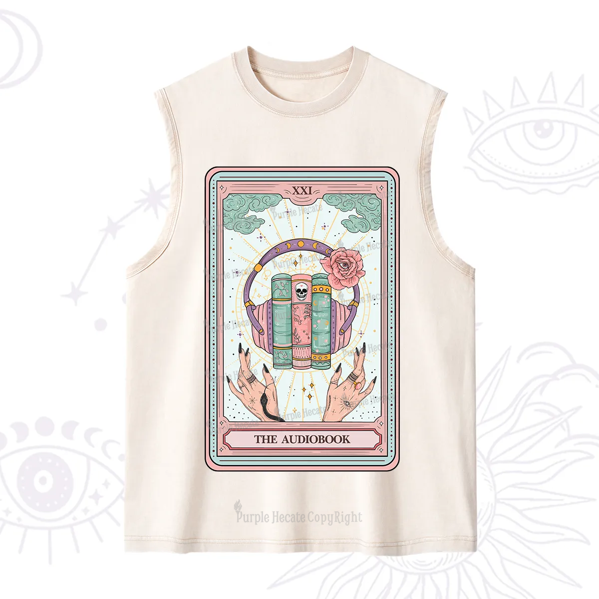 Purplehecate The Audiobook Tarot Washed Tank