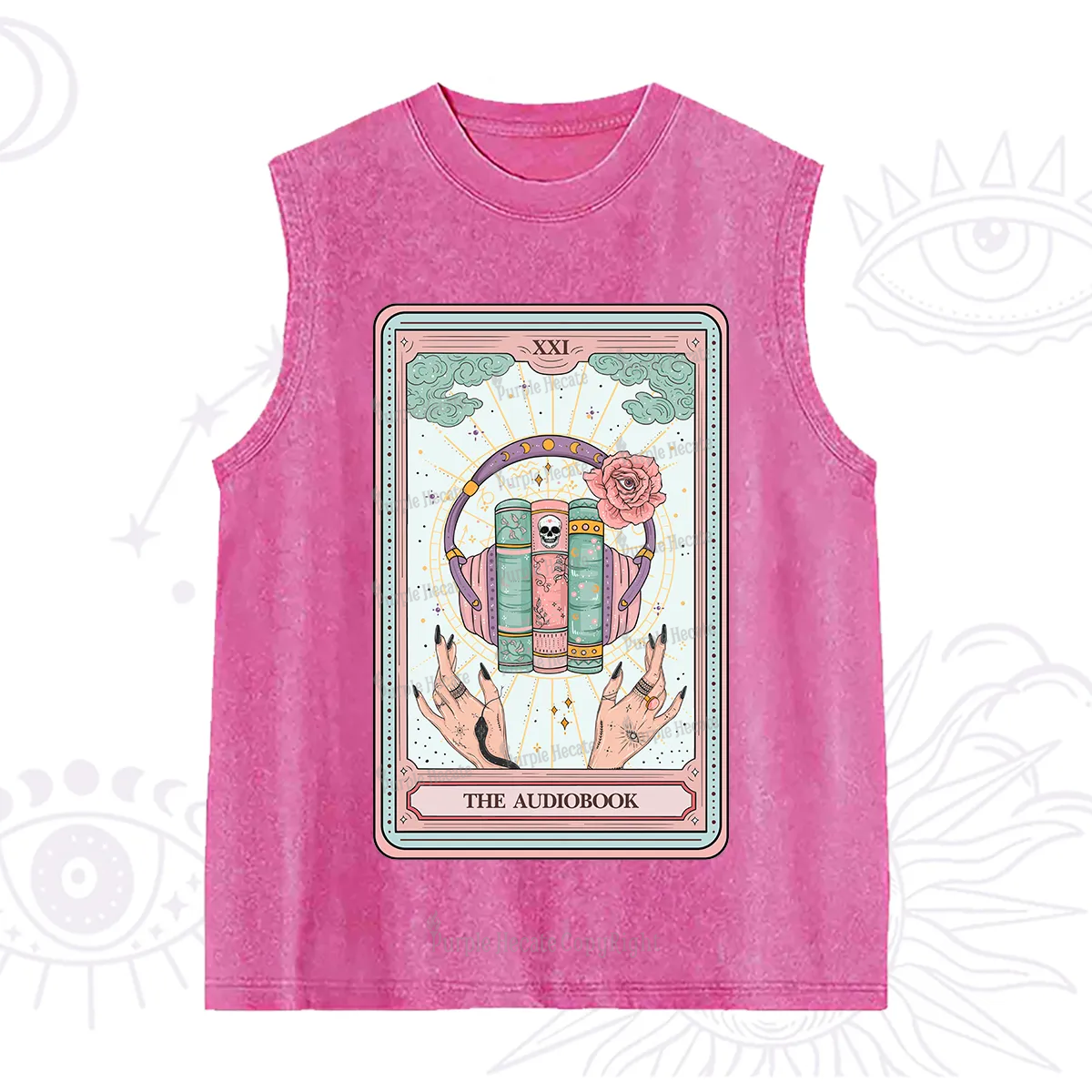 Purplehecate The Audiobook Tarot Washed Tank