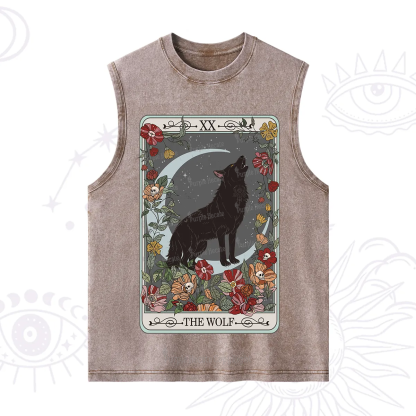 Purplehecate The Wolf Tarot Washed Tank