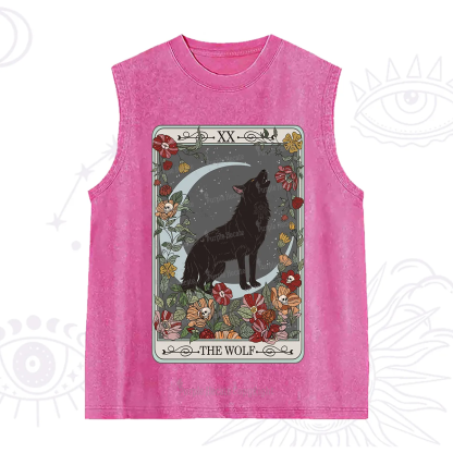 Purplehecate The Wolf Tarot Washed Tank