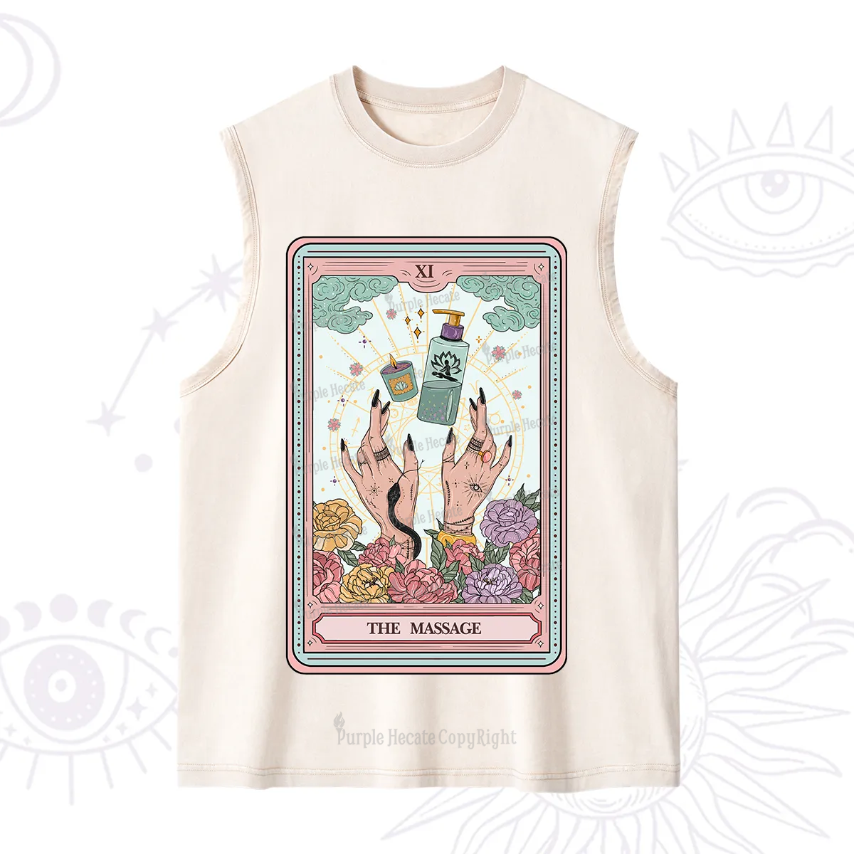 Purplehecate The Massage Tarot Washed Tank