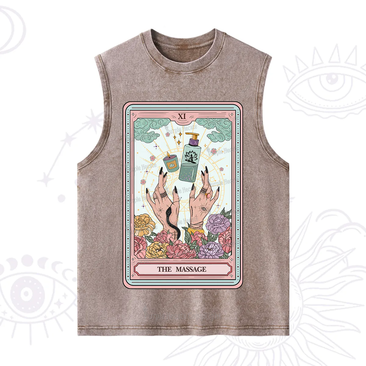 Purplehecate The Massage Tarot Washed Tank