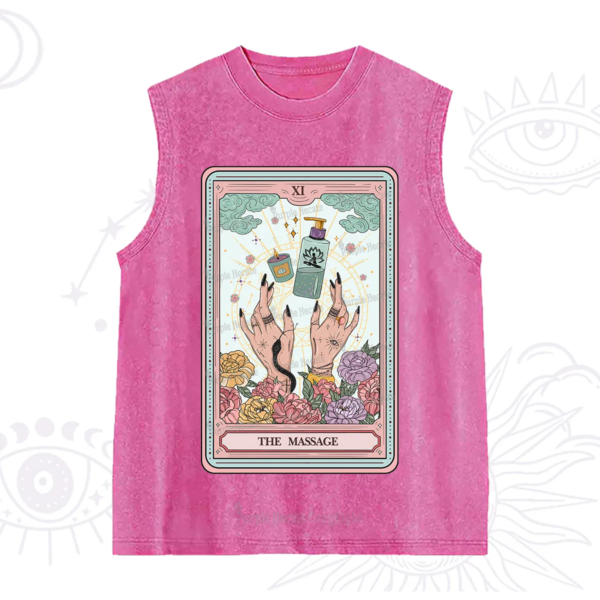 Purplehecate The Massage Tarot Washed Tank