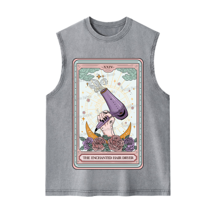 Purplehecate The Enchanted Hair Dryer Tarot Washed Tank