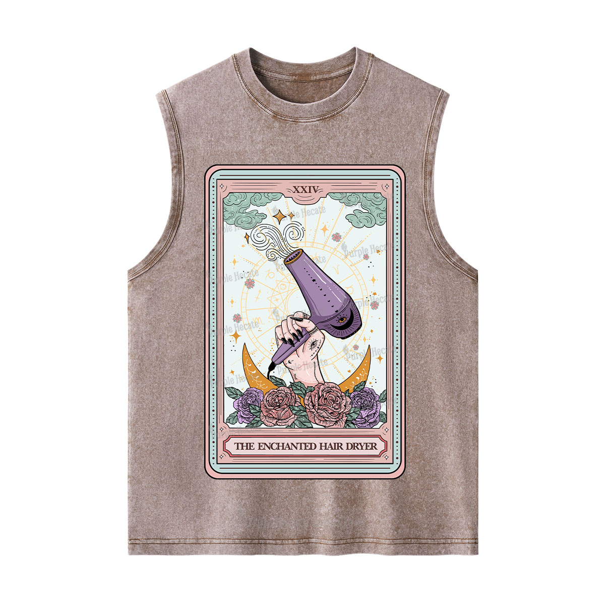 Purplehecate The Enchanted Hair Dryer Tarot Washed Tank