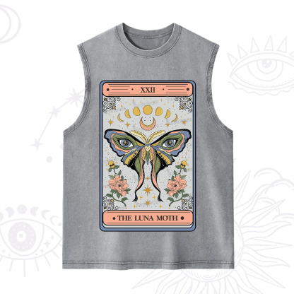 Purplehecate The Luna Moth Tarot Washed Tank
