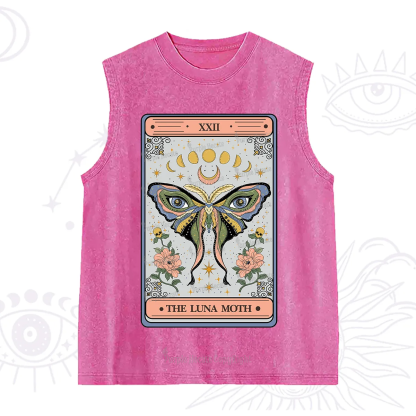 Purplehecate The Luna Moth Tarot Washed Tank