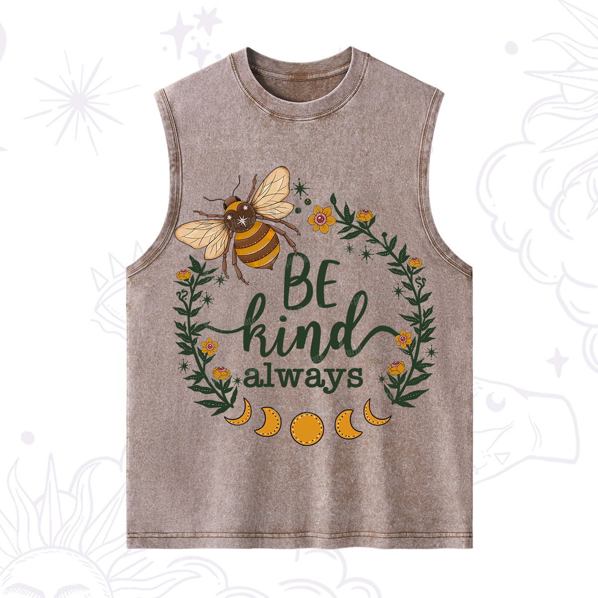 Purplehecate Be Kind Always Washed Tank