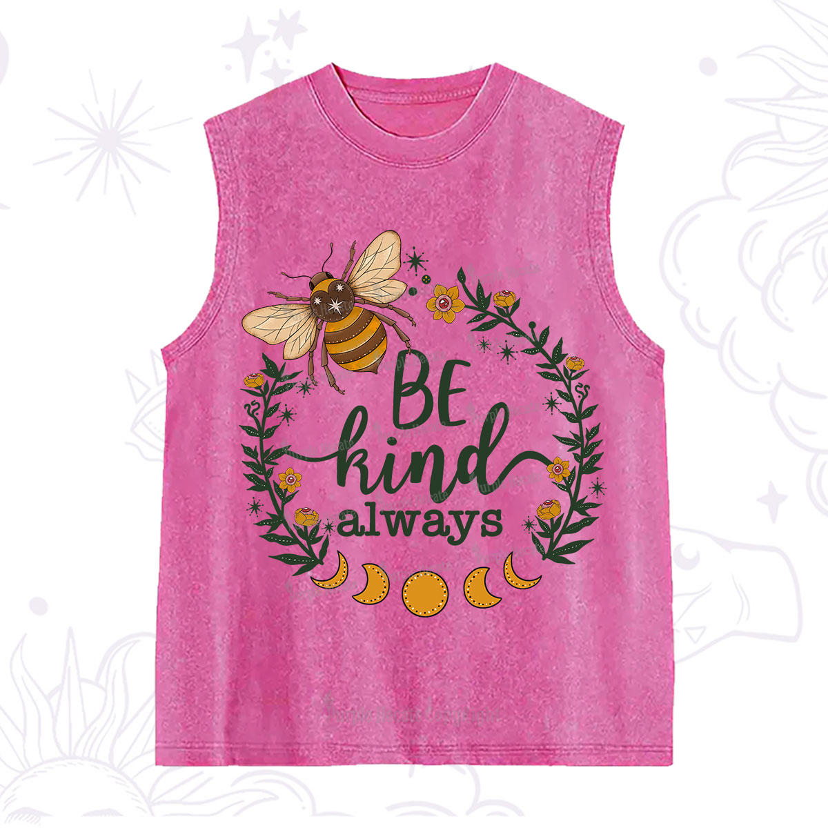 Purplehecate Be Kind Always Washed Tank