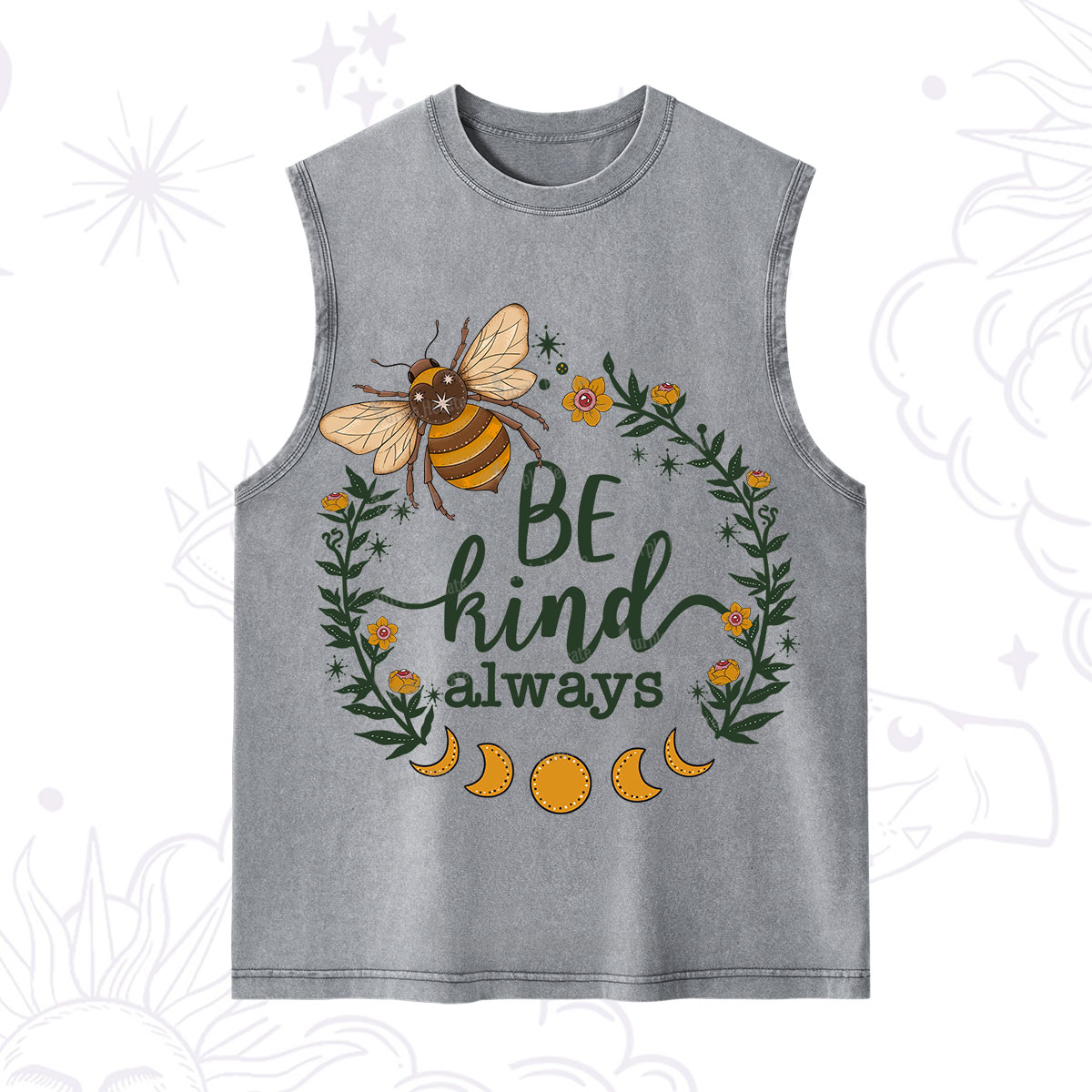 Purplehecate Be Kind Always Washed Tank