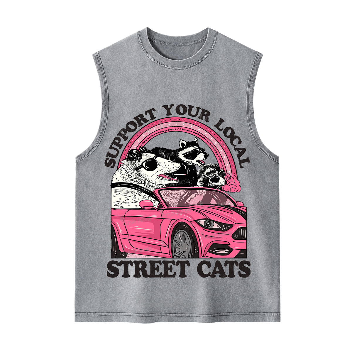 Purplehecate Support Local Street Cats Washed Tank
