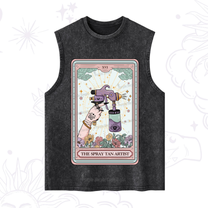 Purplehecate The Spary Tan Artist Tarot Washed Tank