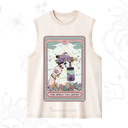 Purplehecate The Spary Tan Artist Tarot Washed Tank