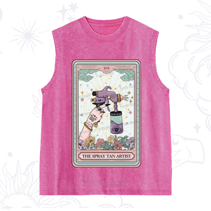Purplehecate The Spary Tan Artist Tarot Washed Tank