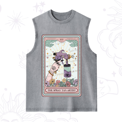 Purplehecate The Spary Tan Artist Tarot Washed Tank
