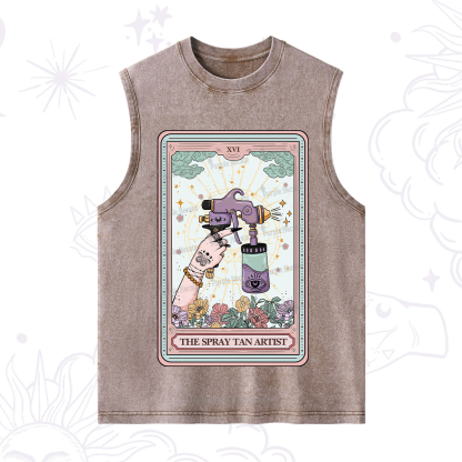 Purplehecate The Spary Tan Artist Tarot Washed Tank