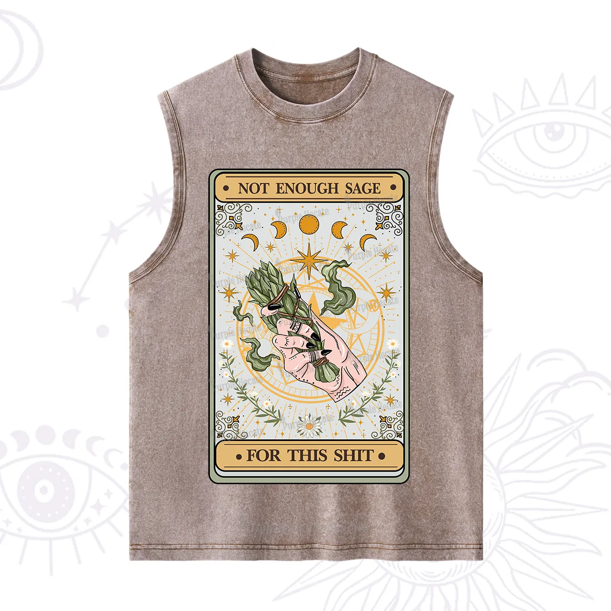 Purplehecate The Not Enough Sage For This Sh*t Tarot Washed Tank