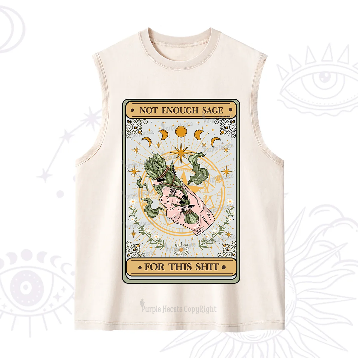 Purplehecate The Not Enough Sage For This Sh*t Tarot Washed Tank