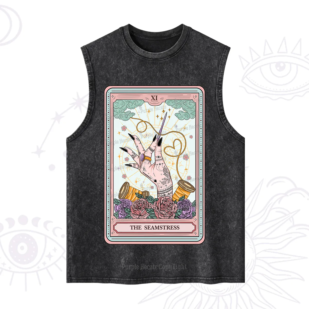Purplehecate The Seamstress Tarot Washed Tank