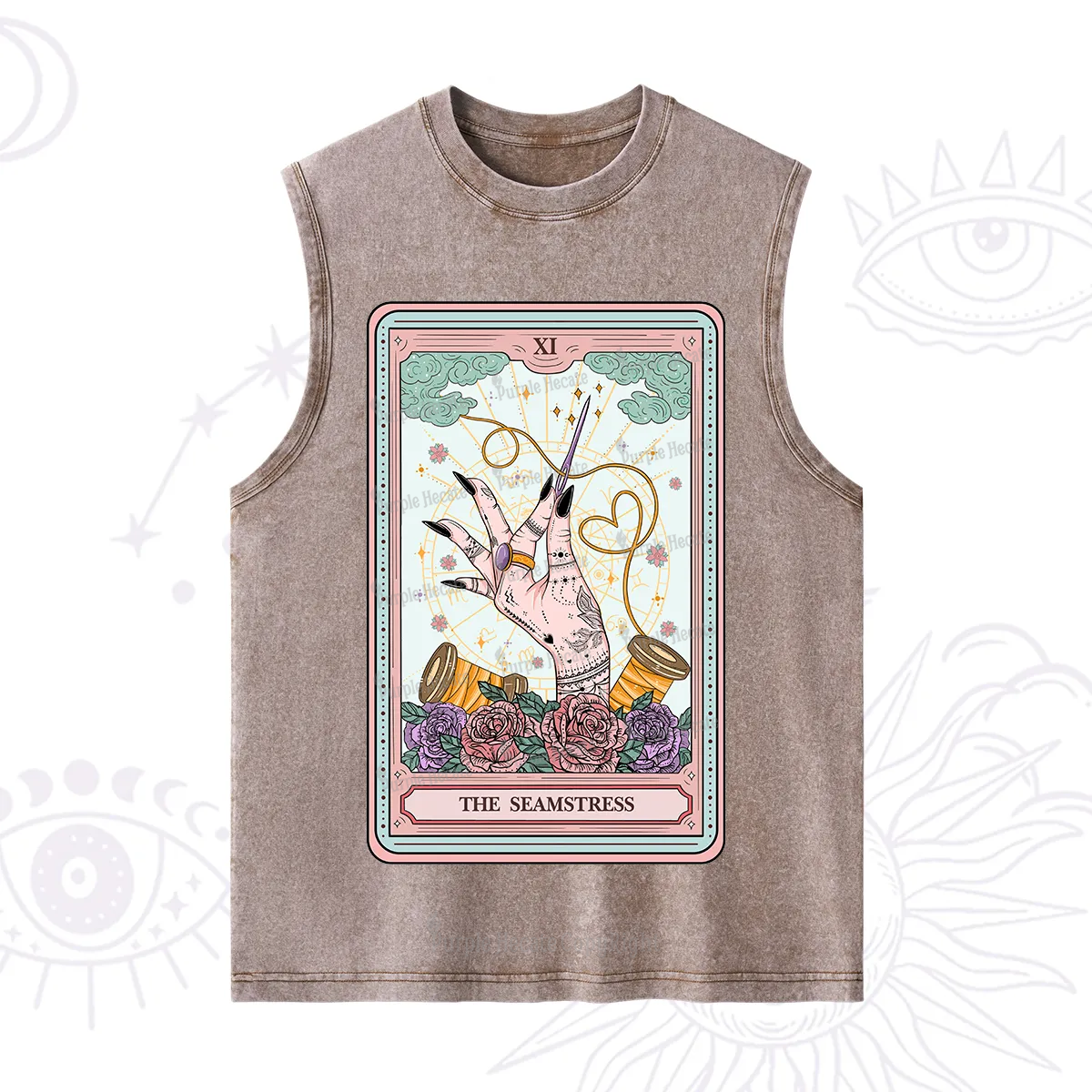 Purplehecate The Seamstress Tarot Washed Tank