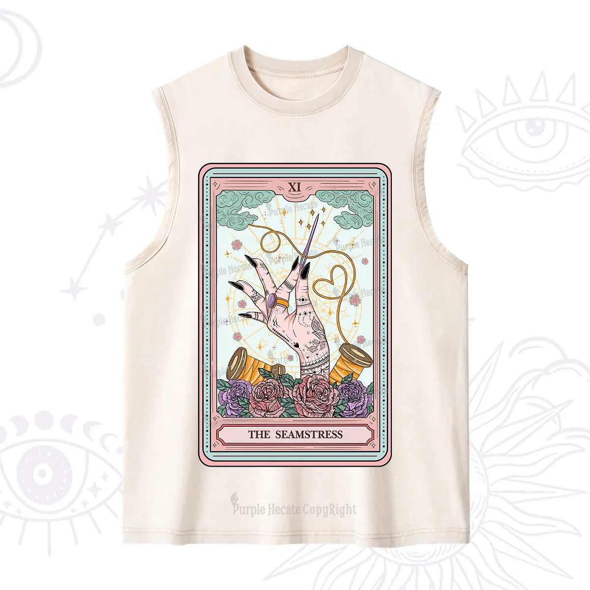 Purplehecate The Seamstress Tarot Washed Tank