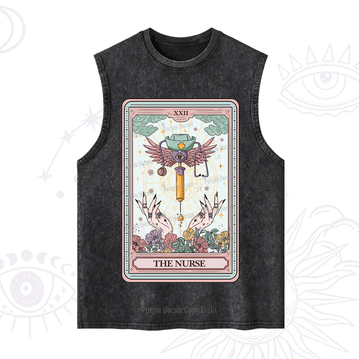 Purplehecate The ER Nurse Tarot Washed Tank
