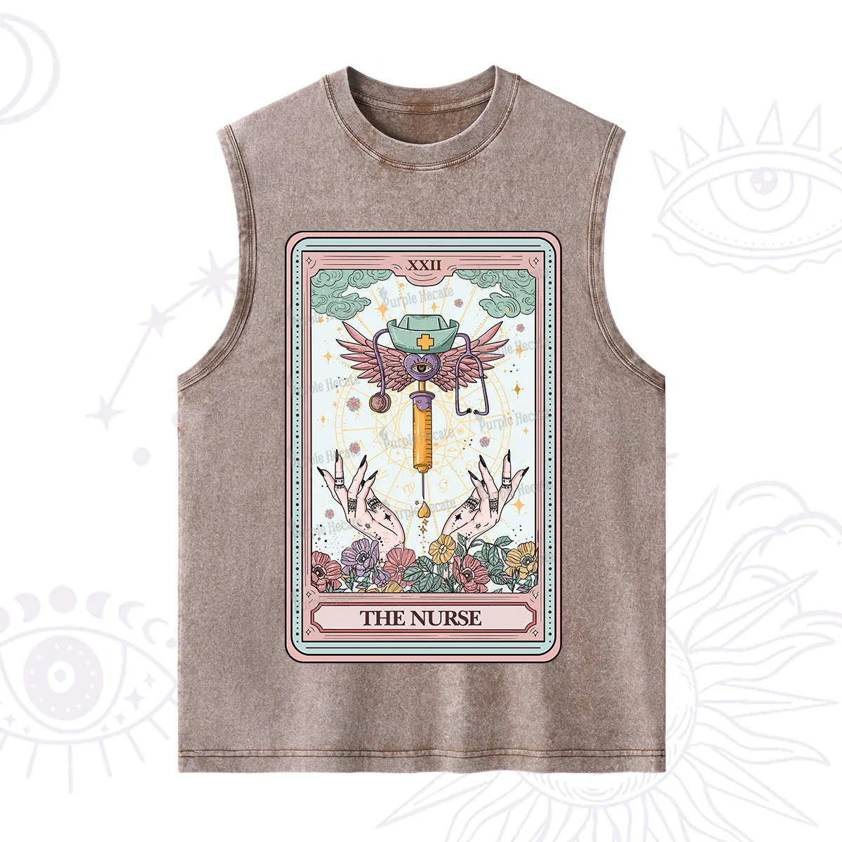 Purplehecate The ER Nurse Tarot Washed Tank