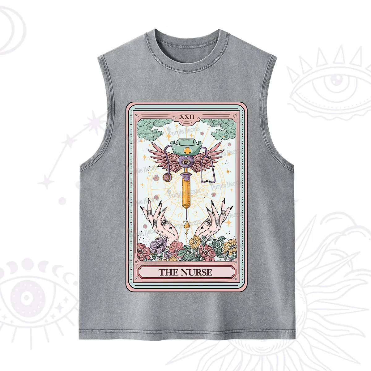 Purplehecate The ER Nurse Tarot Washed Tank