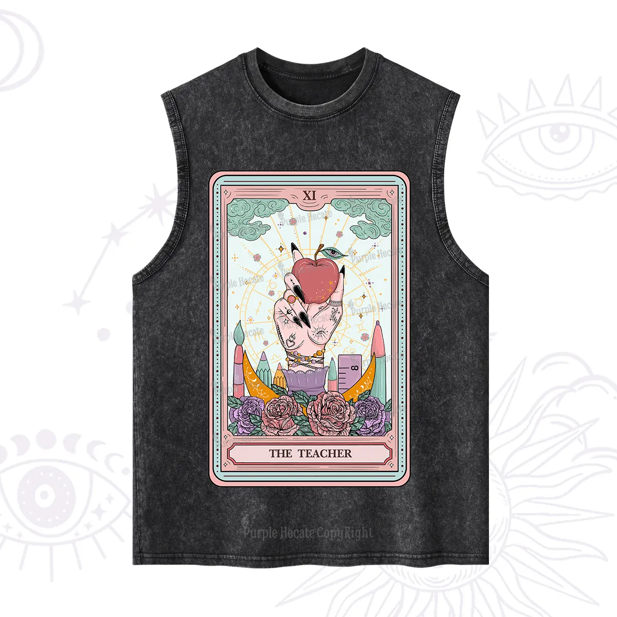 Purplehecate The Teacher Tarot Washed Tank