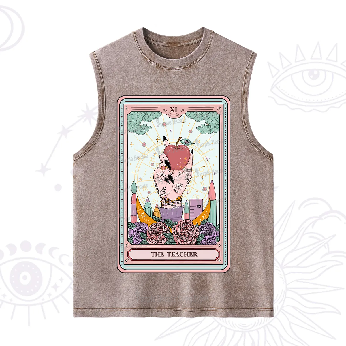 Purplehecate The Teacher Tarot Washed Tank