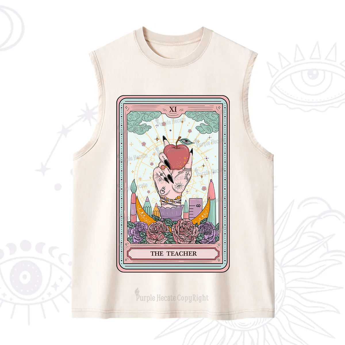 Purplehecate The Teacher Tarot Washed Tank