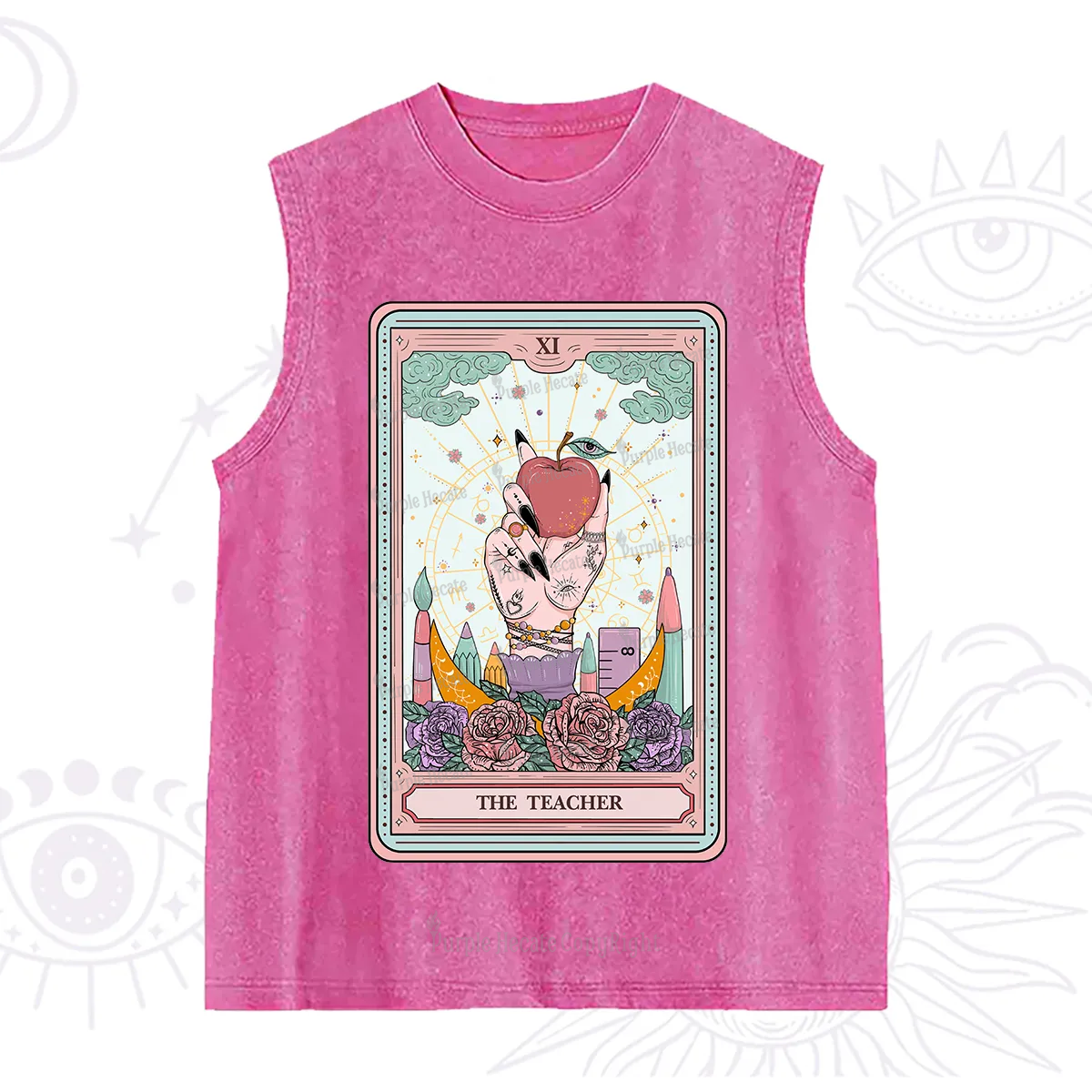 Purplehecate The Teacher Tarot Washed Tank