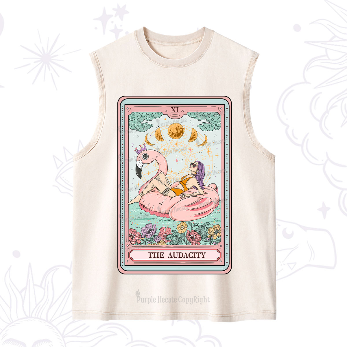 Purplehecate The Vacation Audacity Tarot Washed Tank