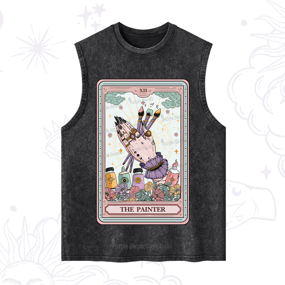 Purplehecate The Occult Painter Tarot Washed Tank