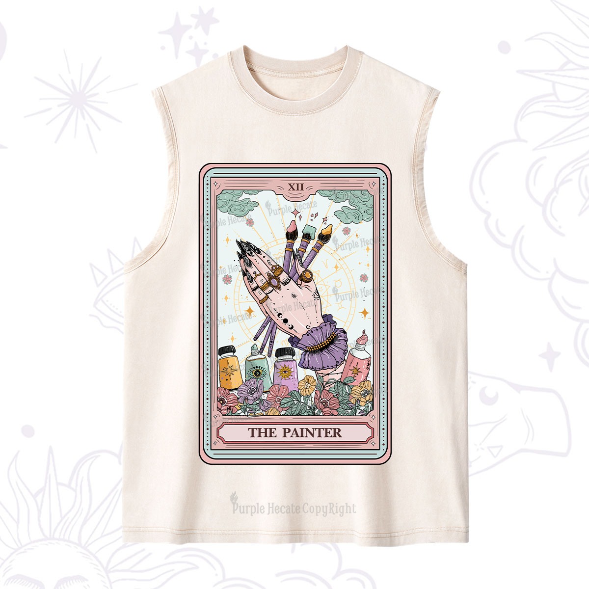 Purplehecate The Occult Painter Tarot Washed Tank