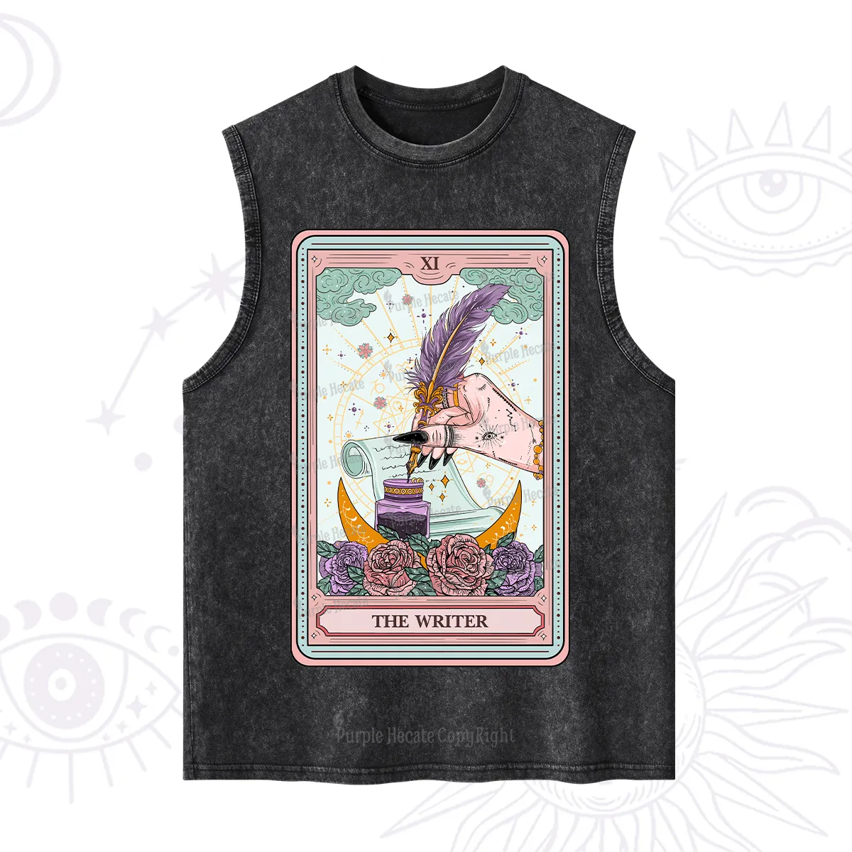 Purplehecate The Writer Tarot Washed Tank