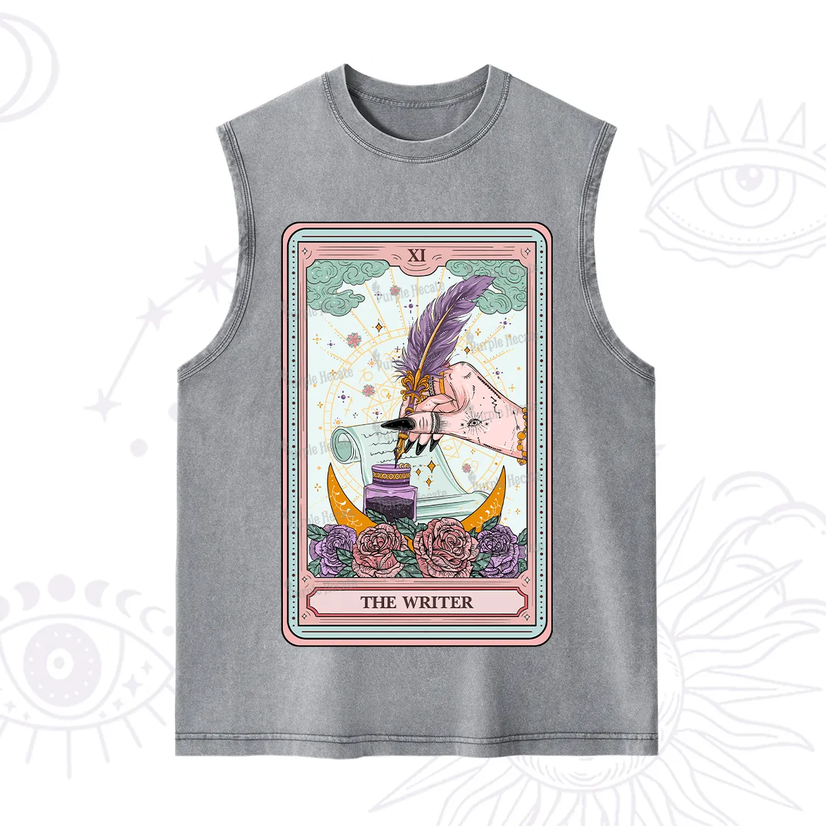 Purplehecate The Writer Tarot Washed Tank