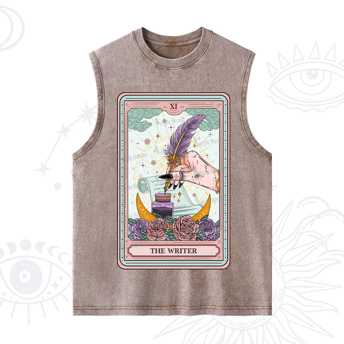 Purplehecate The Writer Tarot Washed Tank