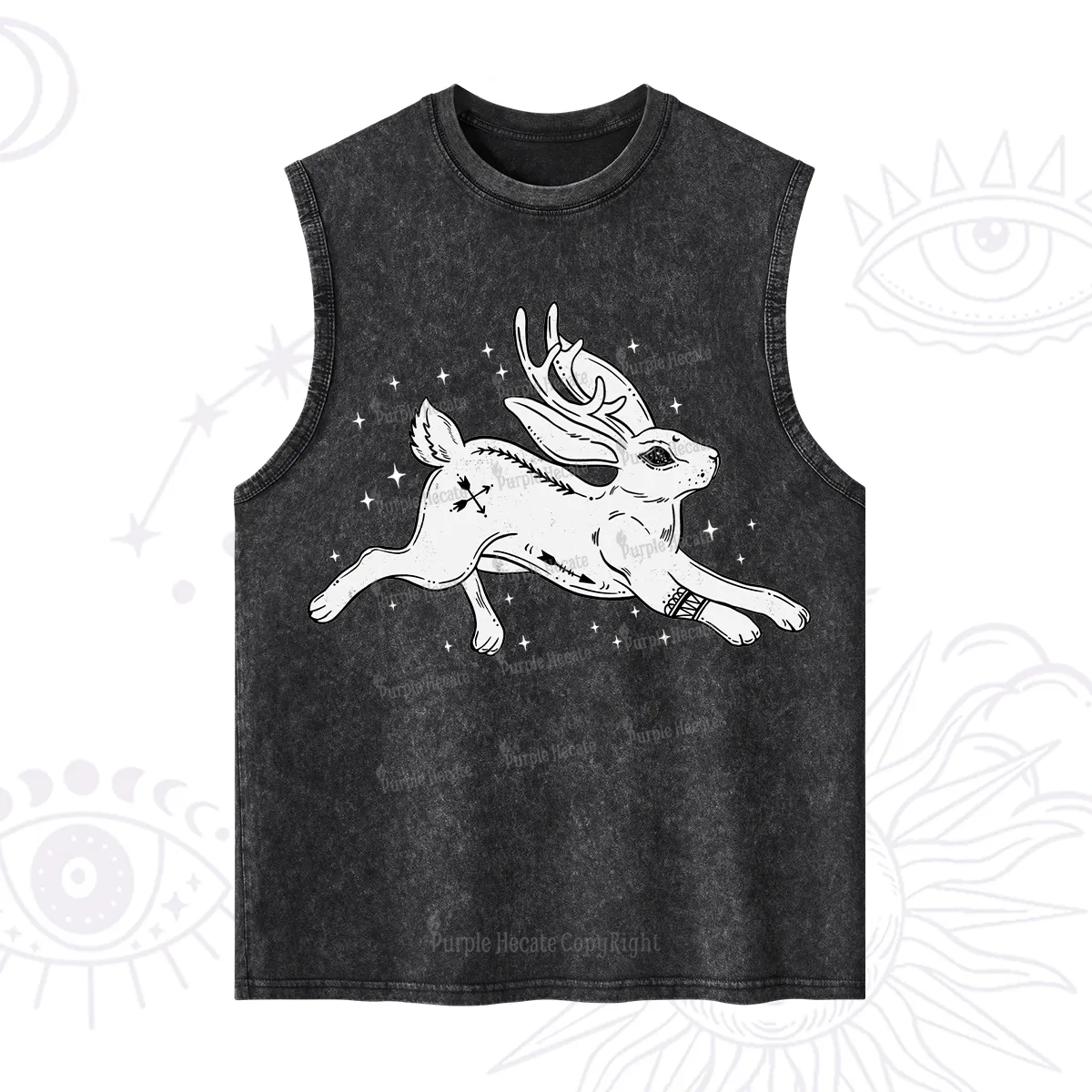 Purplehecate Starwitch Familiar Washed Tank