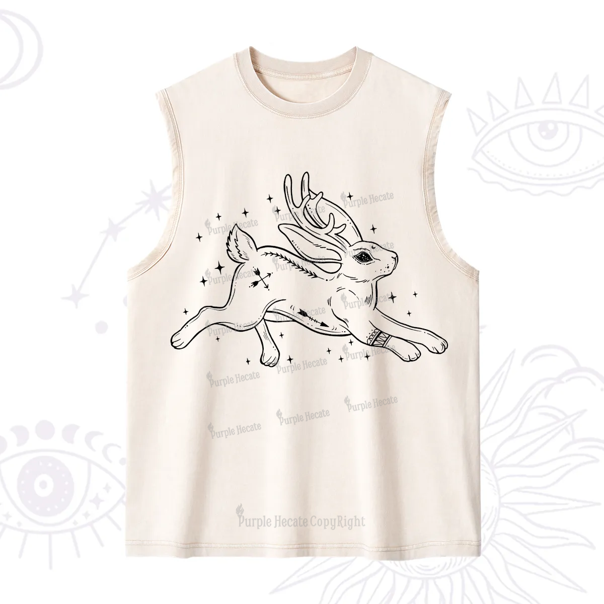 Purplehecate Starwitch Familiar Washed Tank