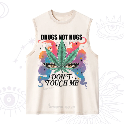 Purplehecate Drugs Not Hugs Washed Tank