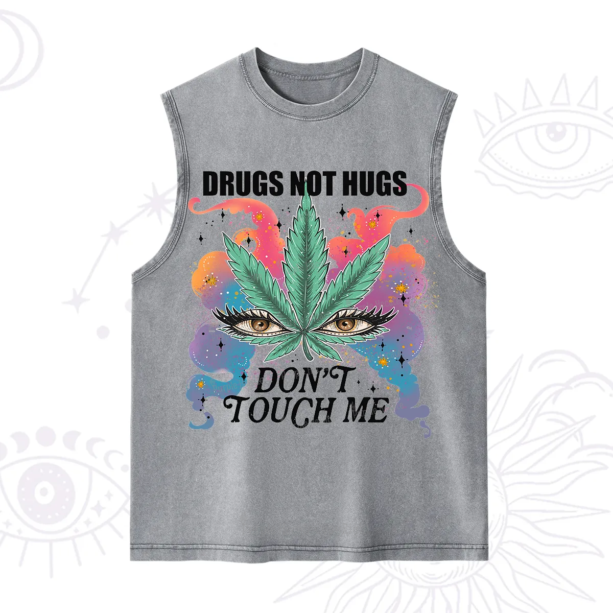 Purplehecate Drugs Not Hugs Washed Tank