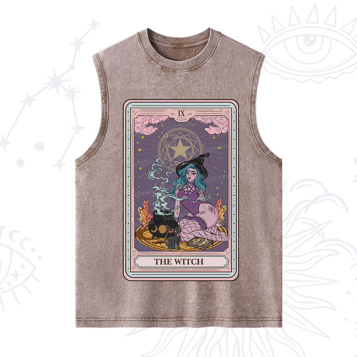 Purplehecate The Alchemy Witch Tarot Card Washed Tank