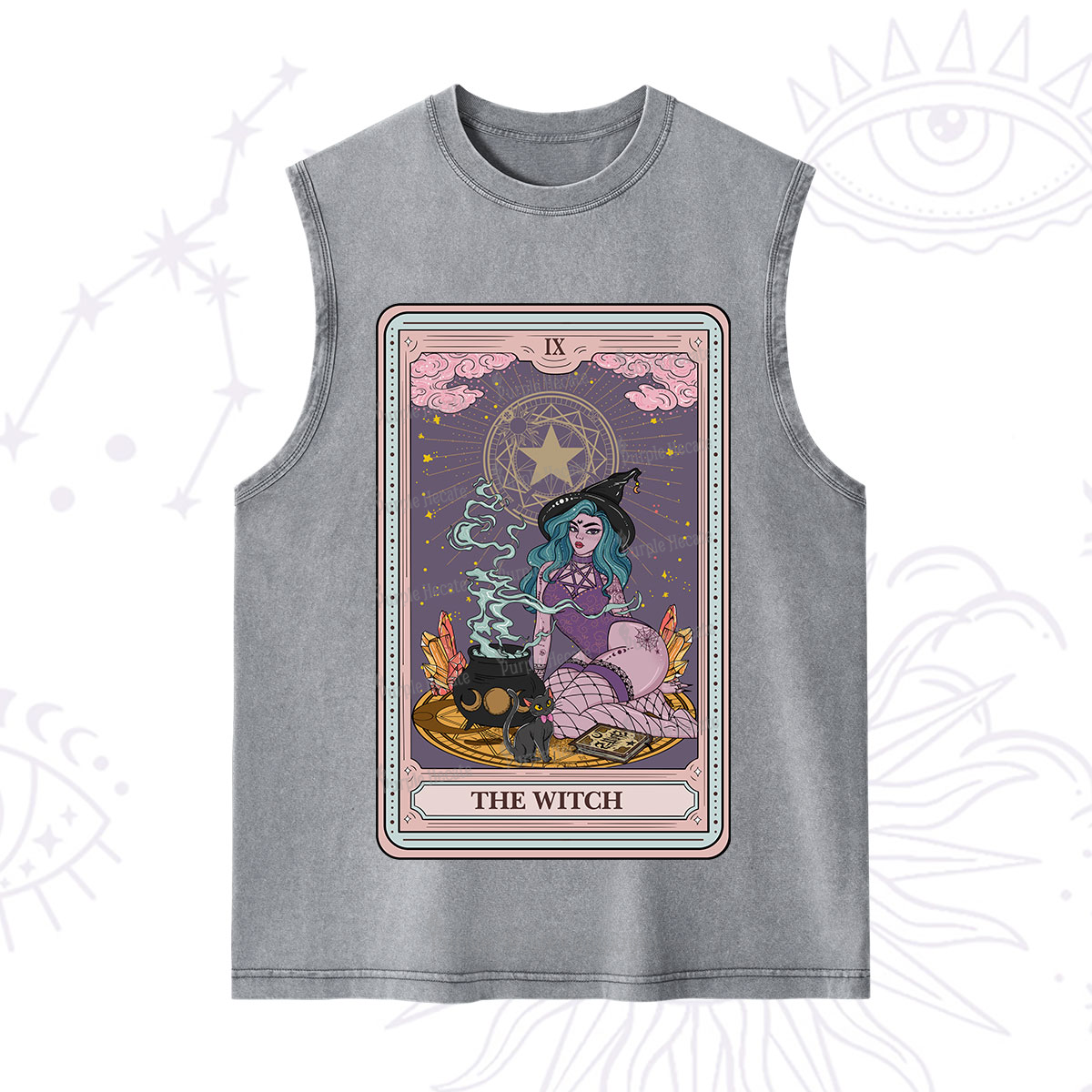 Purplehecate The Alchemy Witch Tarot Card Washed Tank