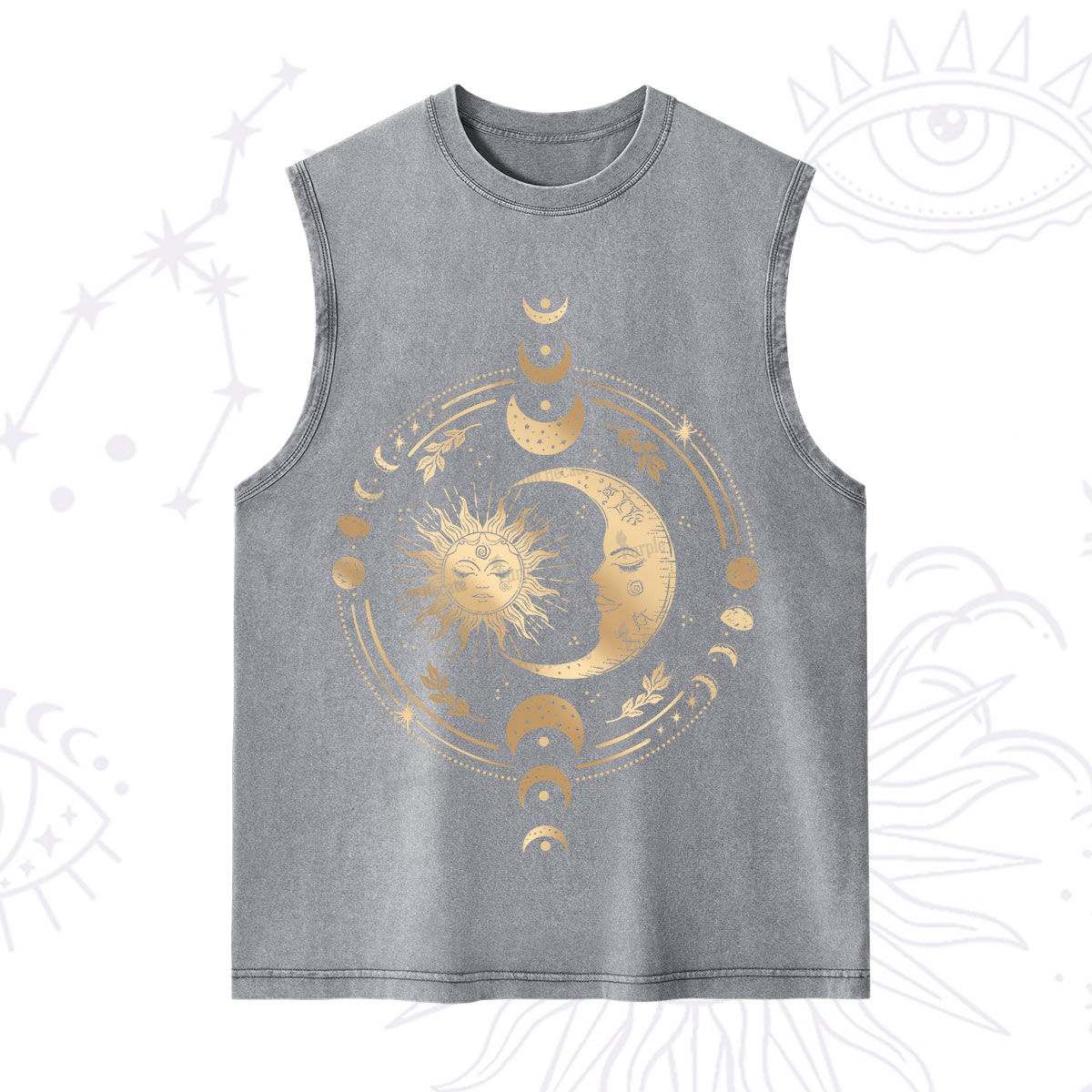 Purplehecate Celestial Sun and Moon Washed Tank