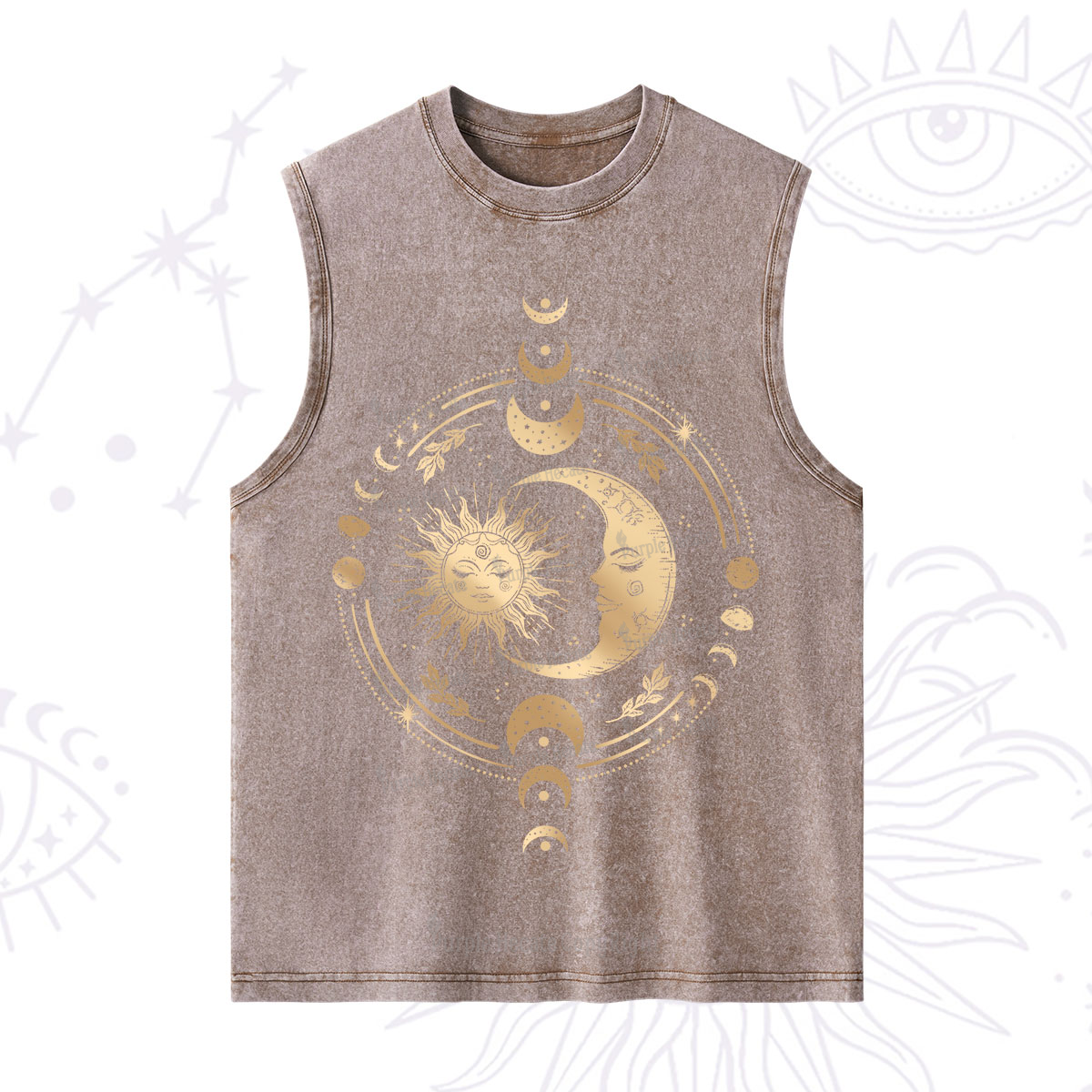Purplehecate Celestial Sun and Moon Washed Tank